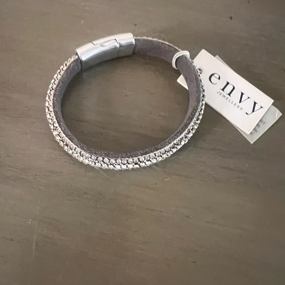 Envy Silver Braided Bracelet with Mesh Design